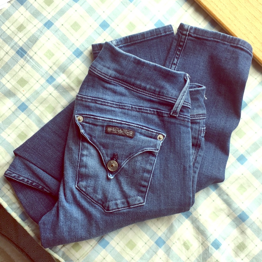 Hudson skinny flap jeans